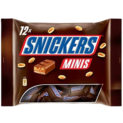 Pack de 12 Mini Snickers – Snack Chocolat et Caramel