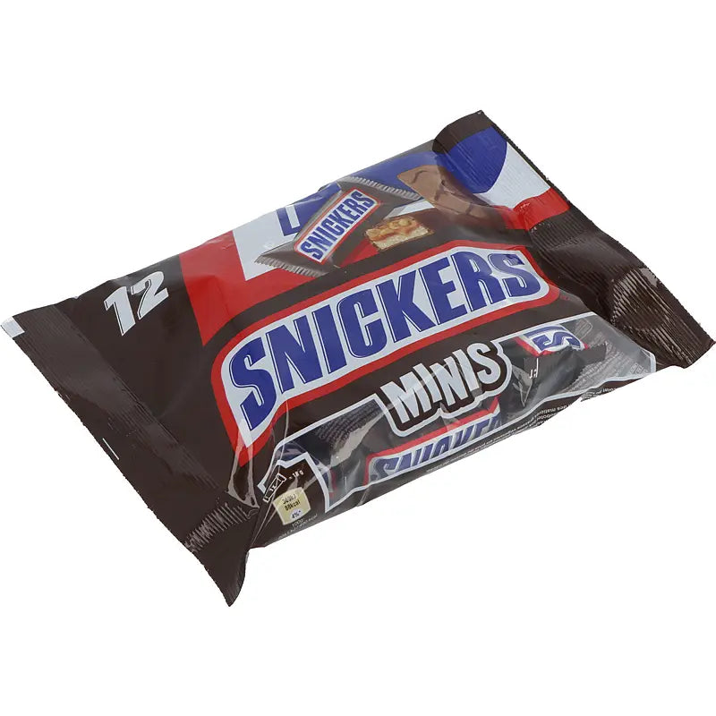 Pack de 12 Mini Snickers – Snack Chocolat et Caramel