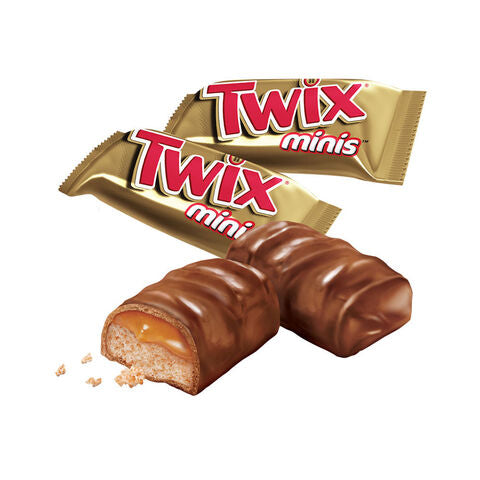 Pack de 10 Mini Twix – Biscuit, Caramel et Chocolat au Lait