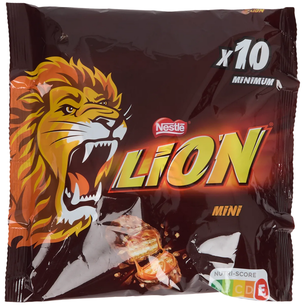 Pack de 10 Mini Lion – Chocolat, Caramel & Céréales Croustillantes